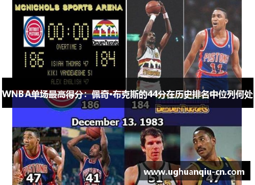 WNBA单场最高得分：佩奇·布克斯的44分在历史排名中位列何处